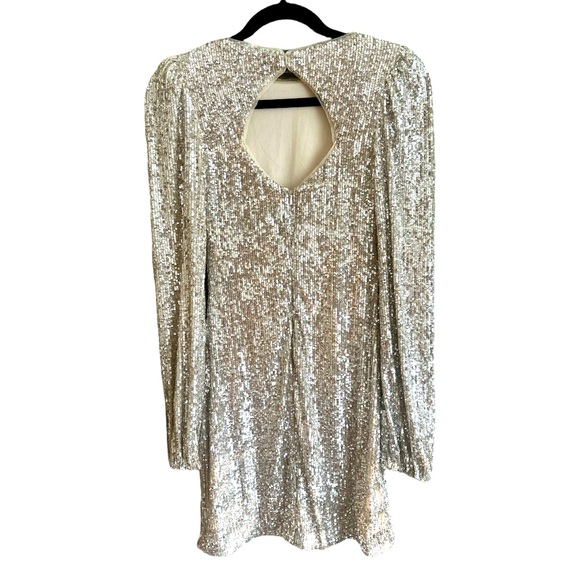 Gold Small sequined Dress Aqua Formal Size 2 NWOT - Picture 2 of 11